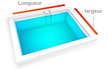 calcul volume piscine carree et rectangulaire