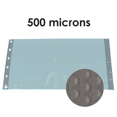 Bache à bulles bordée 2 côtés Grise 500 microns