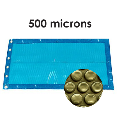 Bache à bulles bordée 4 côtés 500 microns Bleu/Or 6 x 3