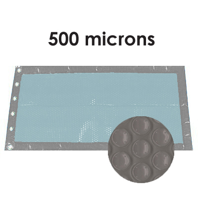 Bache à bulles bordée 4 côtés Grise 500 microns