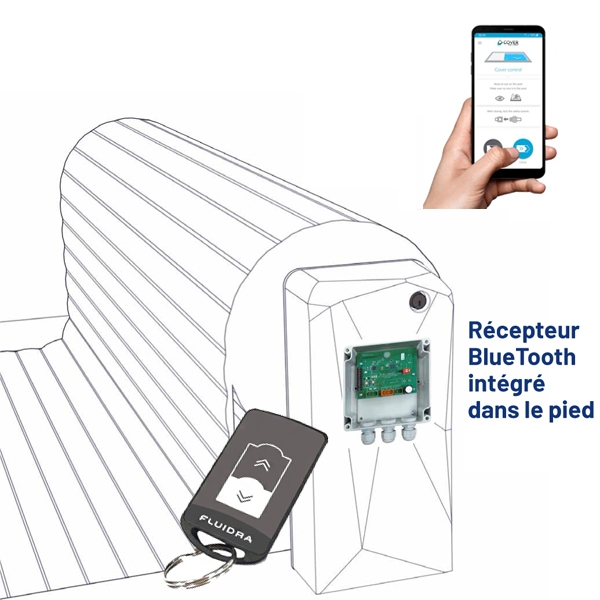 Option Récepteur Bluetooth + Télécommande Cover Connect Fluidra