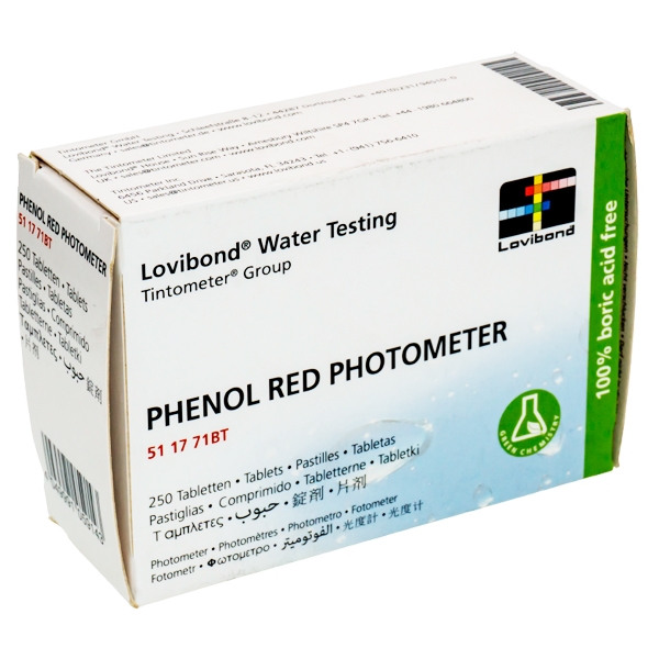 Pastilles d' Analyse Phenol Red pH Photomètre