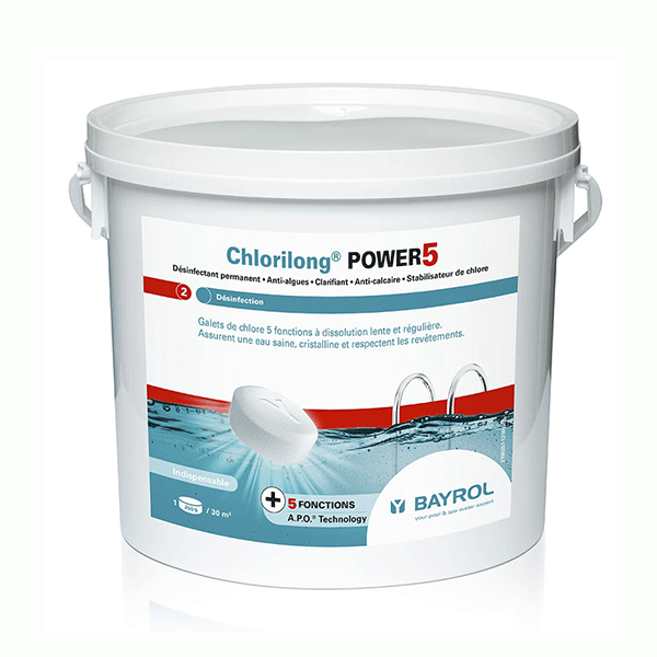 Chlore Bayrol Chlorilong Power 5 20kg